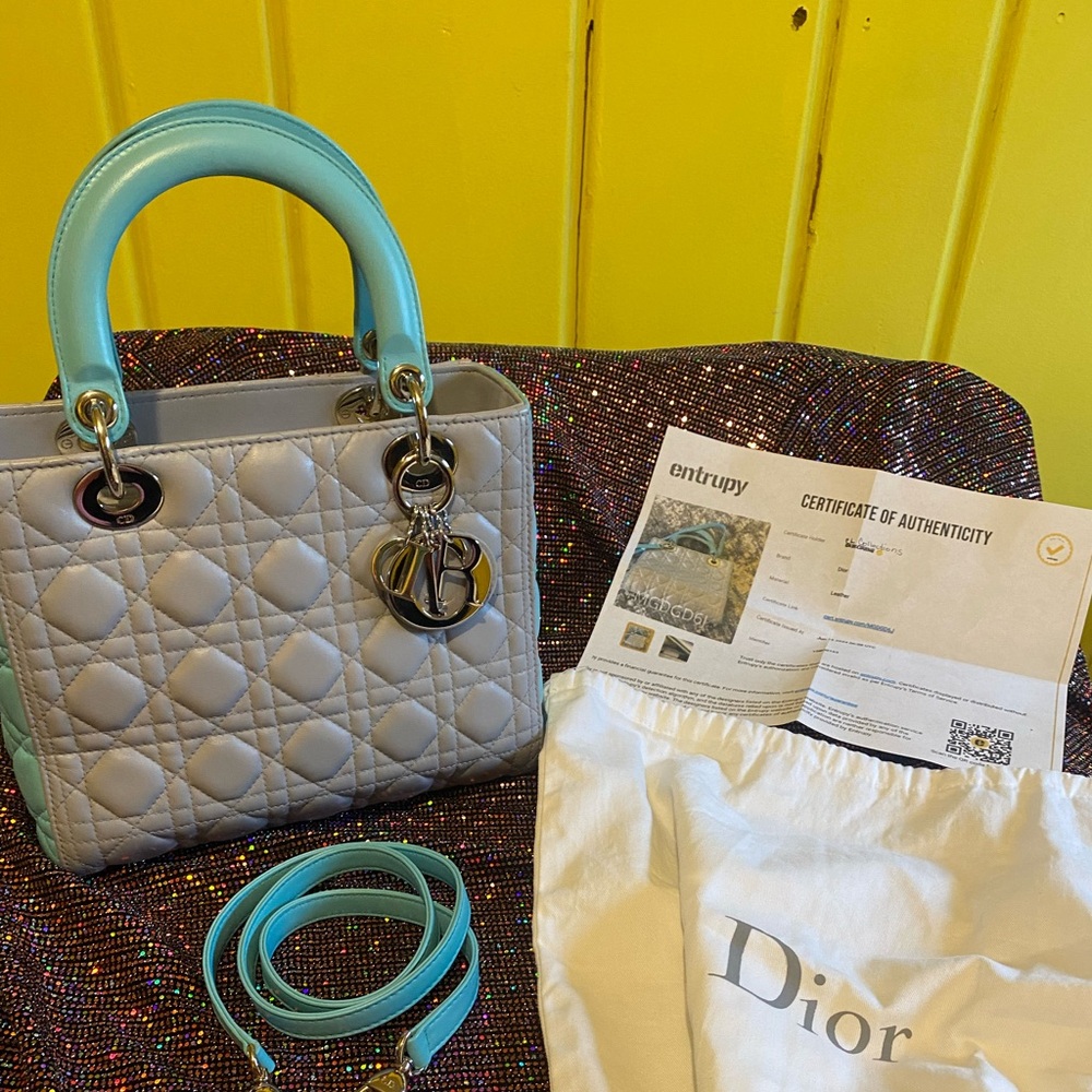 Christian Dior Lambskin Lady Dior Cannage